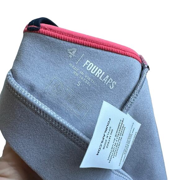 FOURLAPS Vitality Sports Bra Silver Pink Blue Women's Size Small NWT Running Gym - Picture 6 of 9